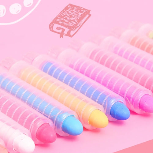 Chalk Set with Holder Dust free and Break resistant for Children's Drawing and Writing
